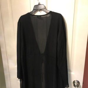 Black Sheer Cape - Versatile Dressy Cape